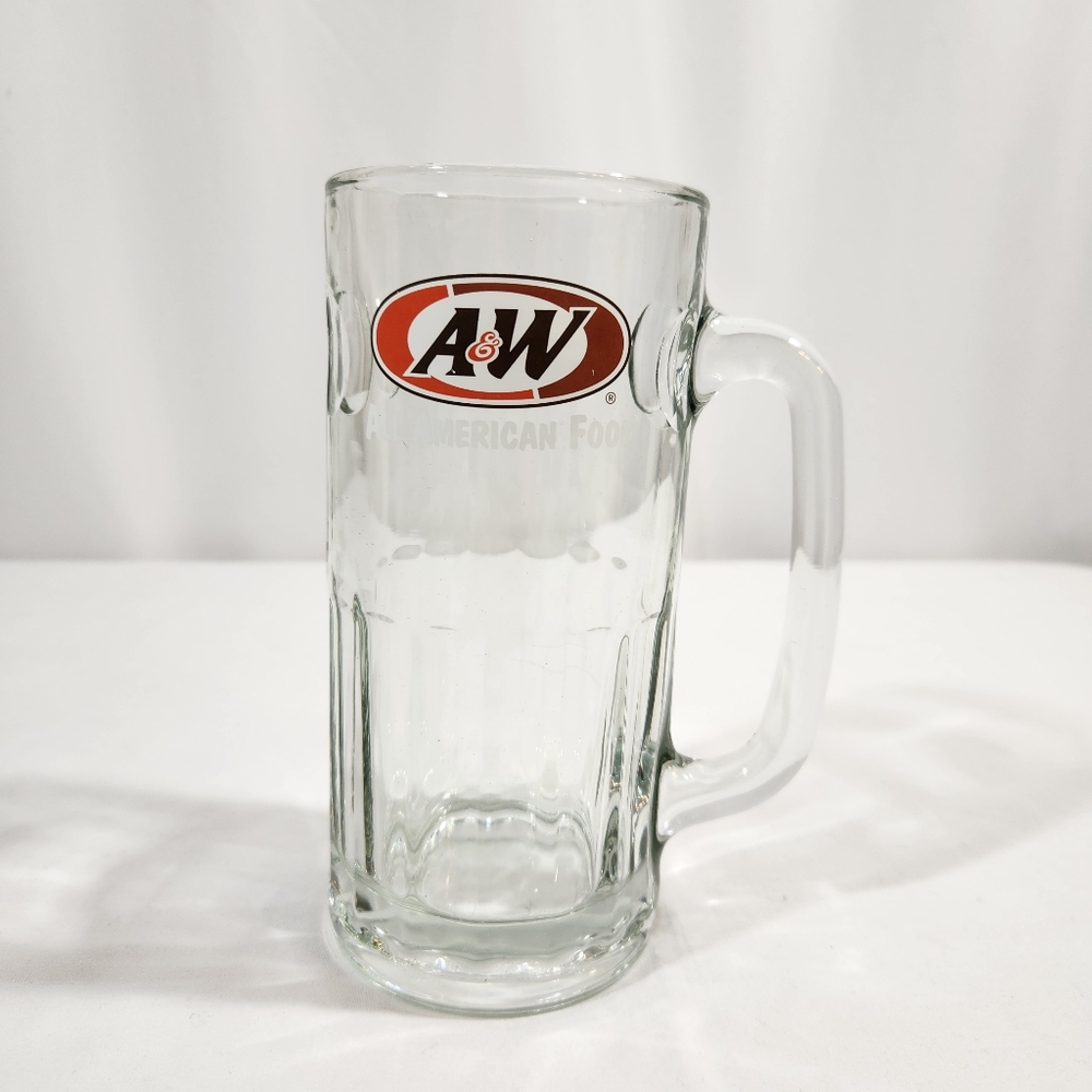 7" A&W All American Food Clear Glass Mug